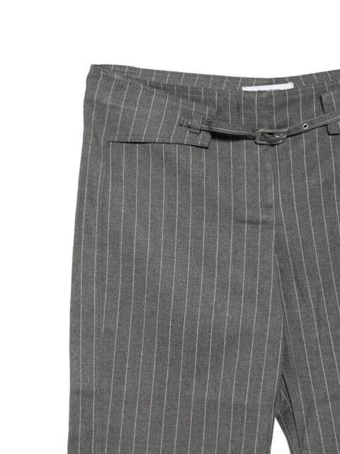 Gimaguas Nicole pinstripe buckled-waist trousers - Grey