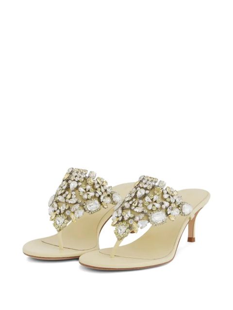 Rabanne crystal-embellished sandals - Neutrals - zdjęcie produktu nr 2