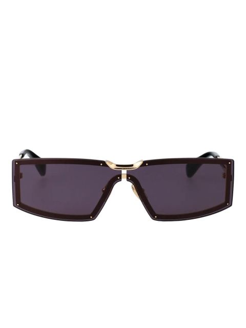 Max Mara Eyewear rectangle-frame sunglasses - Gold - zdjęcie produktu nr 1