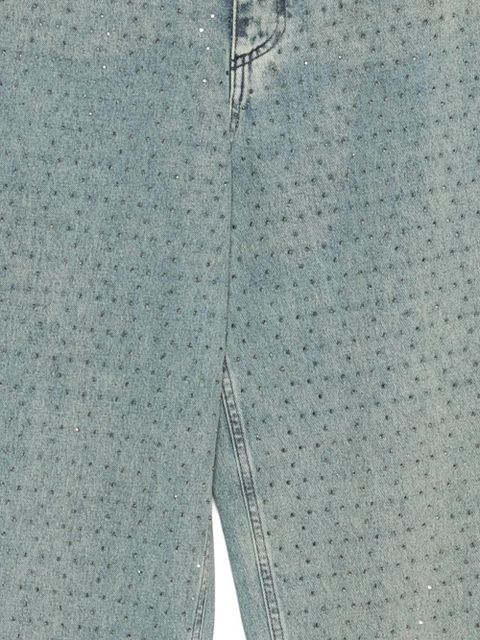 Alysi rhinestone-embellished jeans - Blue