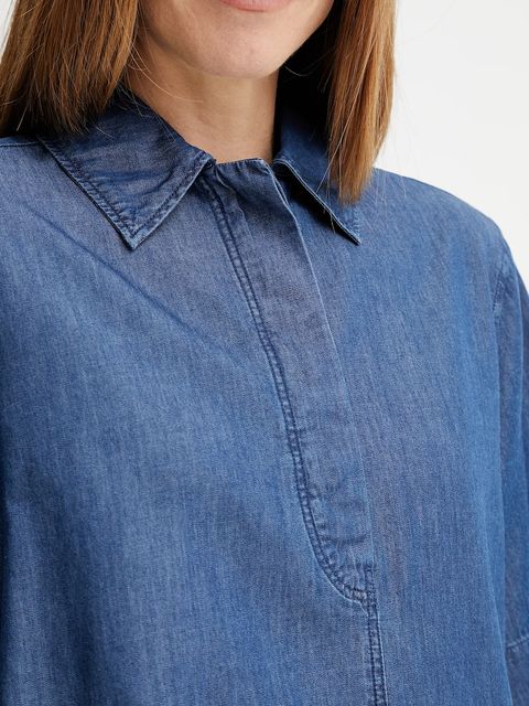 Marc O'Polo sukienka kolor niebieski mini prosta M06089121083