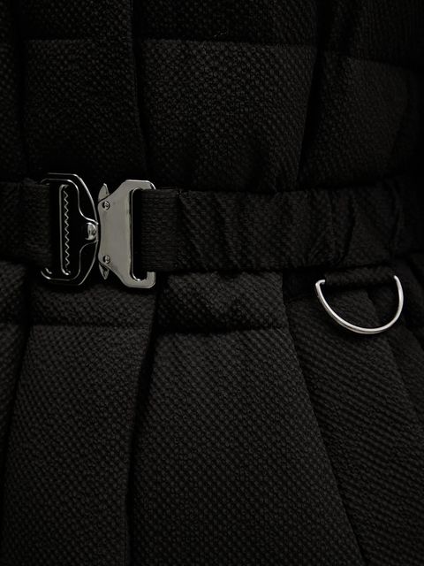 Desigual kurtka EXTRA CINTURON2 kolor czarny zimowa 25WWEW24