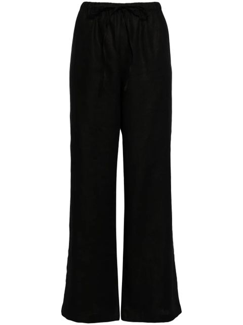 Reformation Olina linen trousers - Black - zdjęcie produktu nr 1