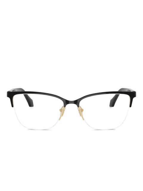 Versace Eyewear logo-print glasses - Black - zdjęcie produktu nr 1