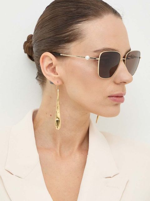 Jimmy Choo okulary przeciwsłoneczne damskie kolor brązowy 0JC4005HB - zdjęcie produktu nr 2