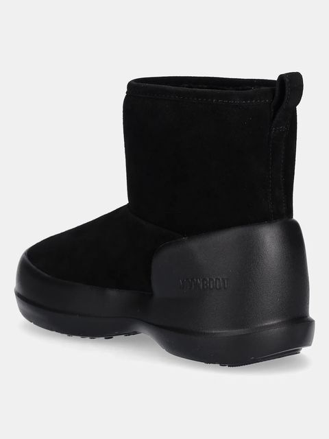 Moon Boot śniegowce zamszowe MB MEZZALUNA MID BOOT kolor czarny 80D2500060 N001