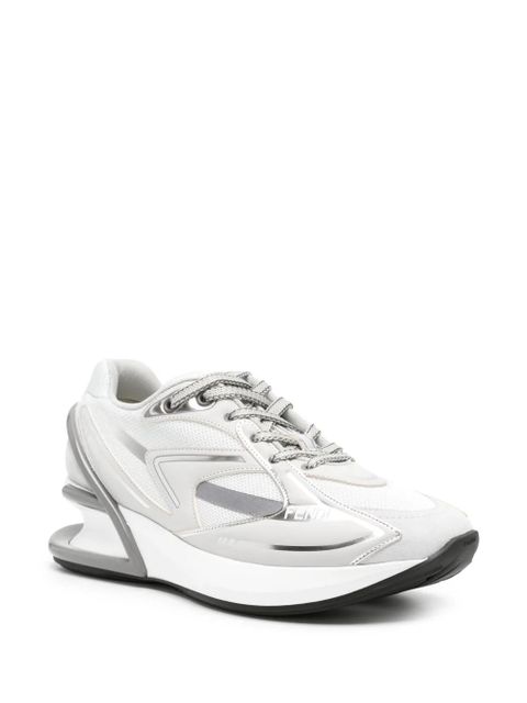 FENDI First 1 leather-paneling low-top sneakers - White - zdjęcie produktu nr 2
