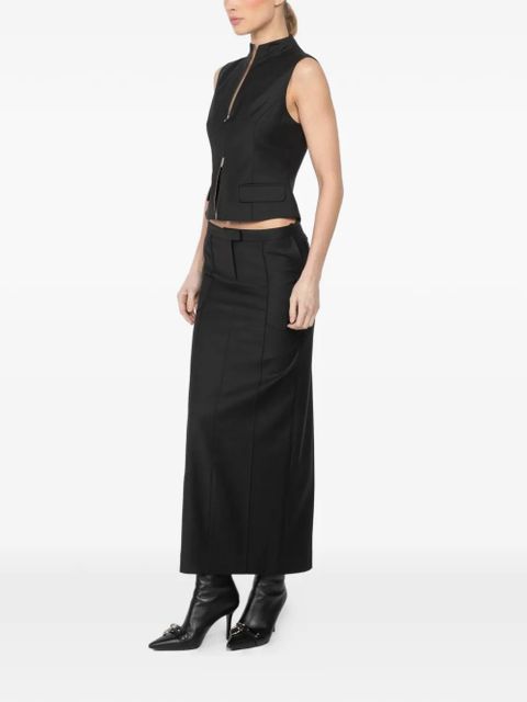 Aya Muse panelled maxi skirt - Black