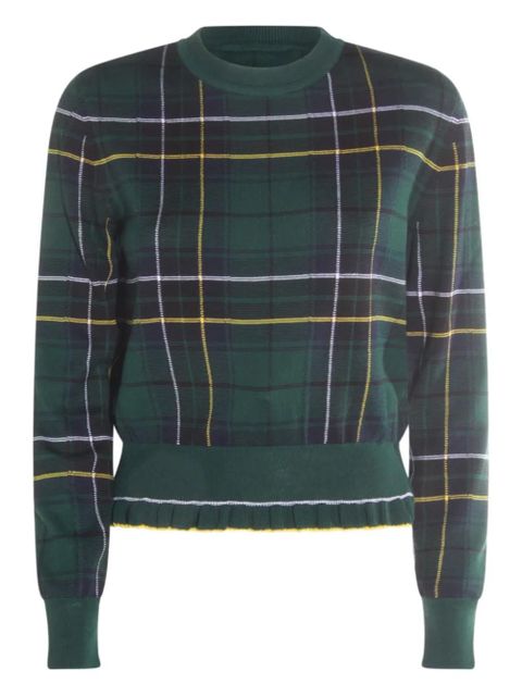 Alexander McQueen plaid sweater - Green - zdjęcie produktu nr 1