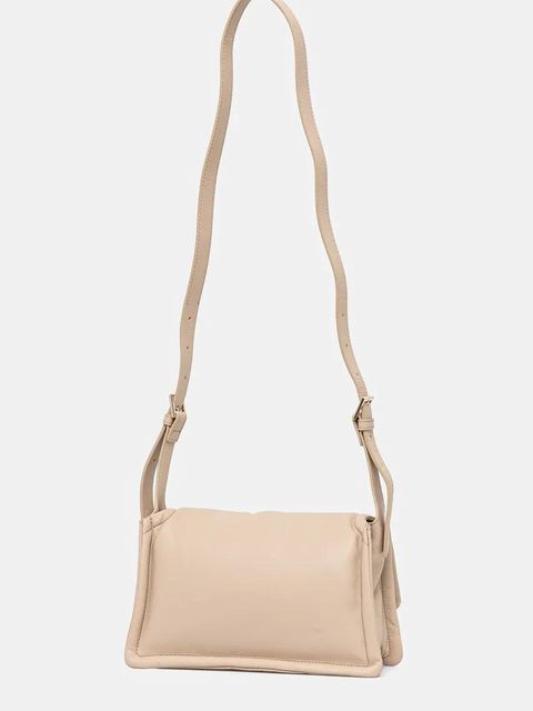 Guess torebka skórzana EVA kolor beżowy HWSTPF L5116