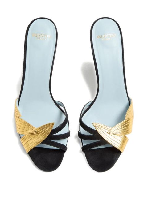 Valentino Garavani Foliefoliage sandals - Black