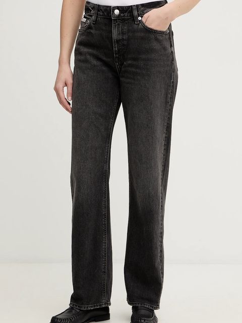 Calvin Klein Jeans jeansy damskie high waist LV047E905G - zdjęcie produktu nr 1