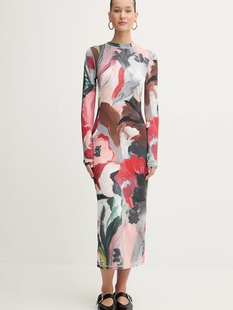 Stine Goya sukienka kolor multicolor midi dopasowana SG-PS26-D074-2244 - zdjęcie produktu nr 1