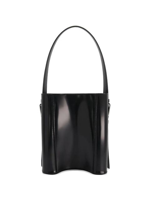 Coperni cylindrical ergonomic bucket bag - Black