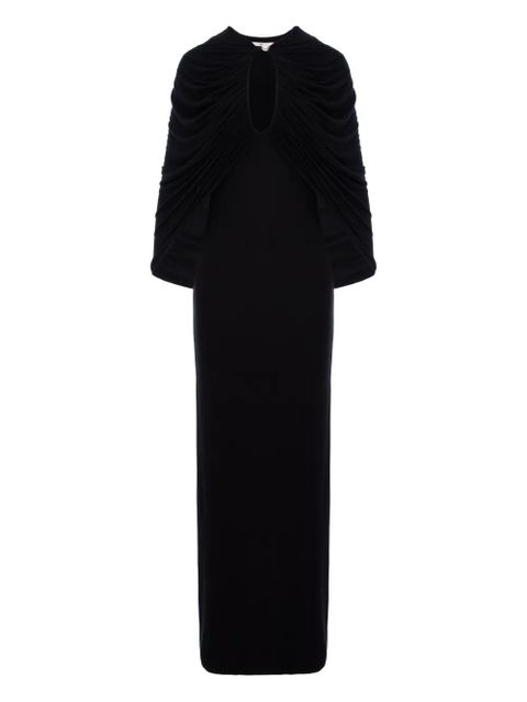 MANURÍ Kokon draped-detail dress - Black - zdjęcie produktu nr 1