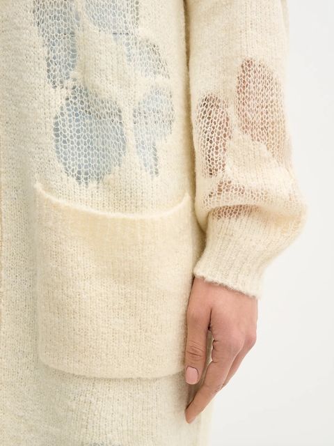 United Colors of Benetton sweter z dodatkiem wełny damski kolor beżowy 18L4EN00J