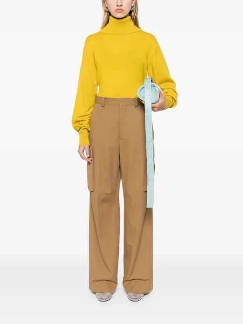 Victoria Beckham twill straight cargo pants - Brown - zdjęcie produktu nr 2