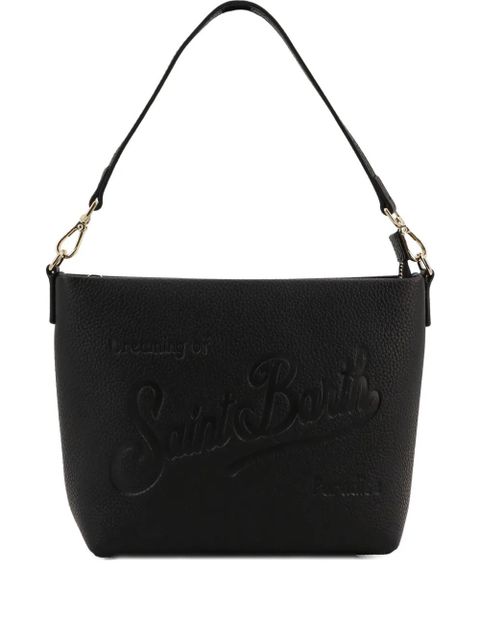 MC2 Saint Barth Aline logo-devossed shoulder bag - Black
