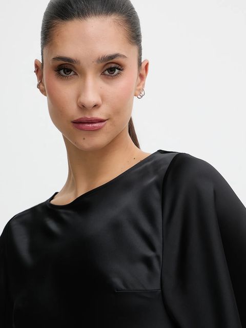 HUGO sukienka kolor czarny maxi prosta 50552970