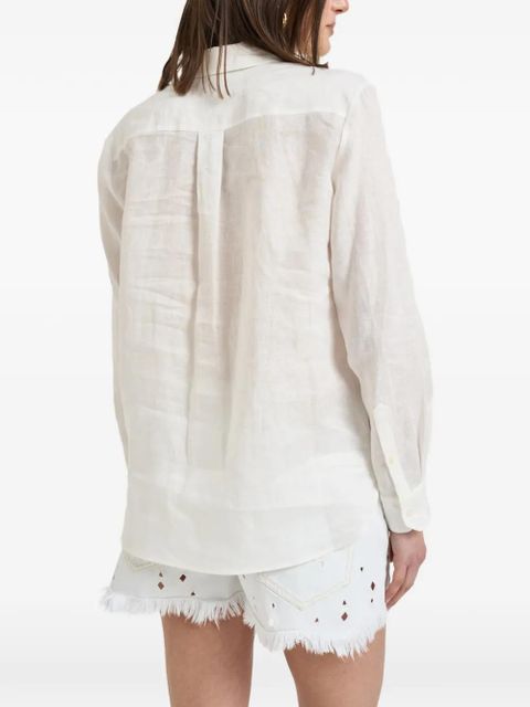 Weekend Max Mara embroidered-logo button-down shirt - White