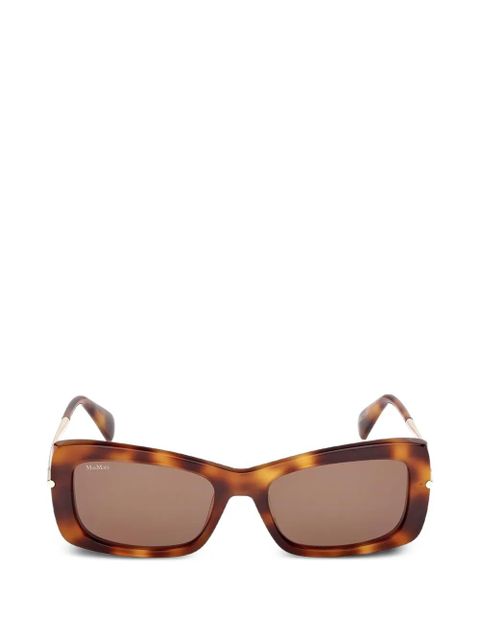 Max Mara Eyewear rectangle-frame sunglasses - Brown - zdjęcie produktu nr 1