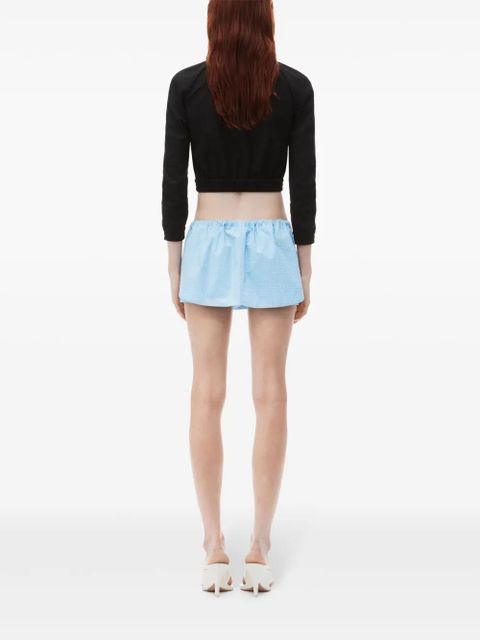 Alexander Wang crystal-embellished skort - Blue