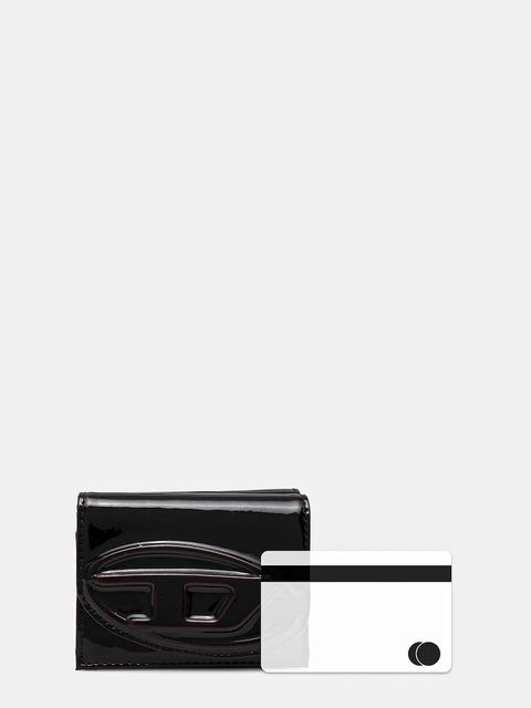 Diesel portfel 1DR 2.0 1DR TRI FOLD COIN XS damski kolor czarny X10391.P8008