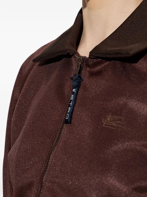 ETRO zipped long-sleeve jacket - Brown