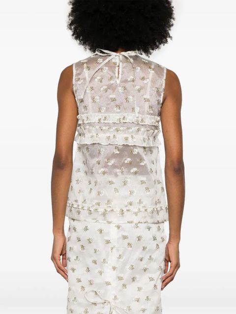 Cecilie Bahnsen Oksana top - White