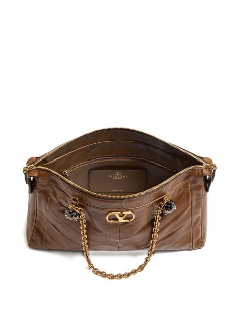 Valentino Garavani Panthea leather shoulder bag - Brown - zdjęcie produktu nr 2