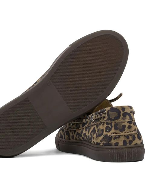 Copenhagen leopard-print loafers - Brown