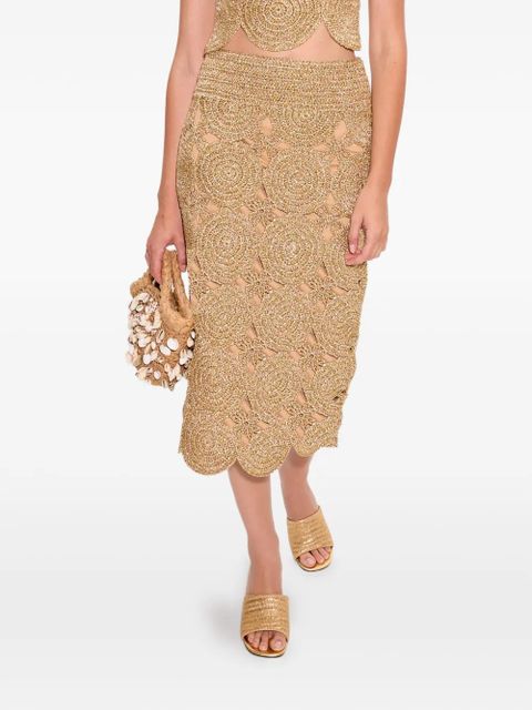 Simon Miller Beep Beep midi skirt - Gold - zdjęcie produktu nr 2