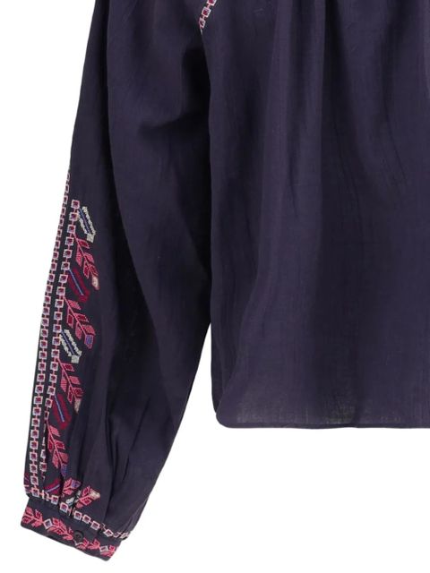 MARANT ÉTOILE embroidered floral top - Purple - zdjęcie produktu nr 2