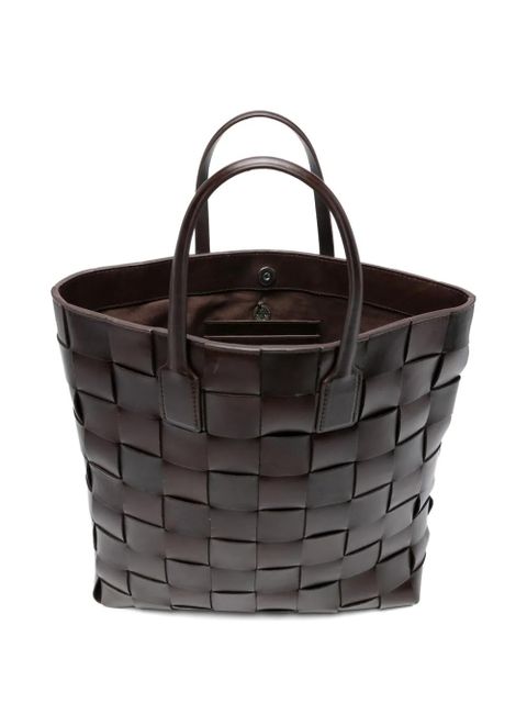 DRAGON DIFFUSION medium Pinowoven tote bag - Brown