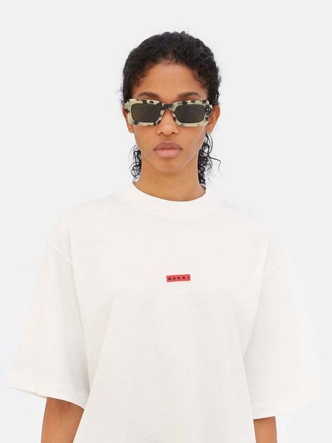 Marni okulary przeciwsłoneczne Lake Vostok Puma damskie kolor czarny EYMRN00004.006.GS7 - zdjęcie produktu nr 1