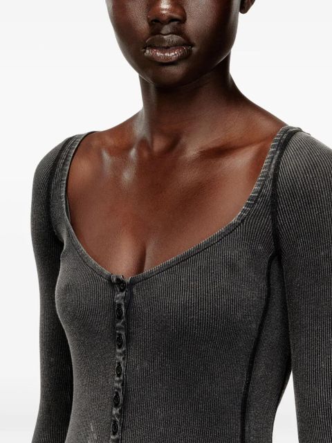 Diesel D-Ley ribbed midi dress - Grey
