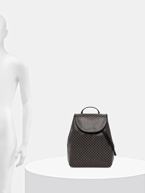 Calvin Klein plecak damski kolor czarny mały wzorzysty LV04F3271G