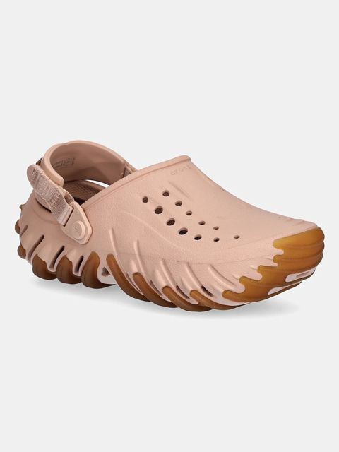 Crocs klapki Echo Gum Ro Clog damskie kolor beżowy 211675 - zdjęcie produktu nr 1