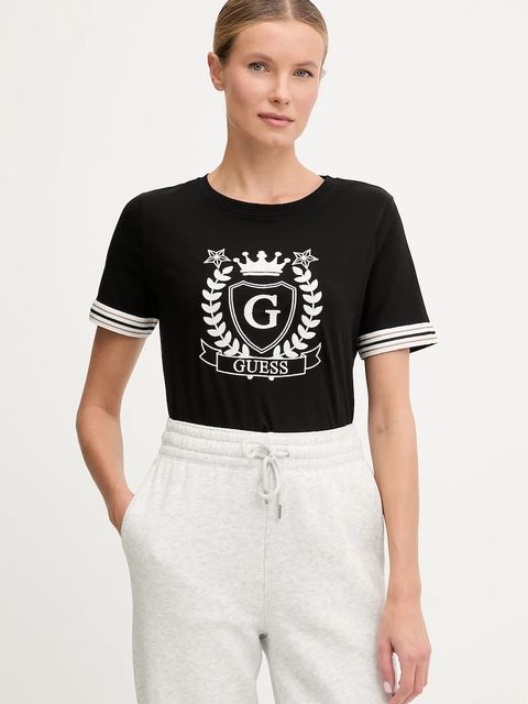 Guess t-shirt MURIEL damski kolor czarny V5BI08 J1314 - zdjęcie produktu nr 1