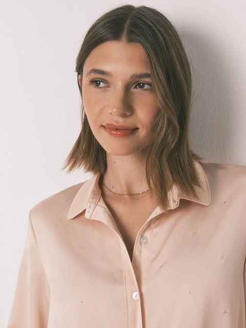 women'secret piżama damska kolor pomarańczowy satynowa 2542458