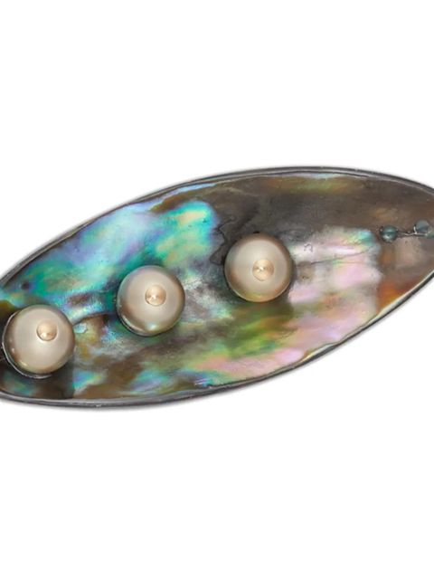 Tory Burch pearl pin leaf - Silver - zdjęcie produktu nr 2