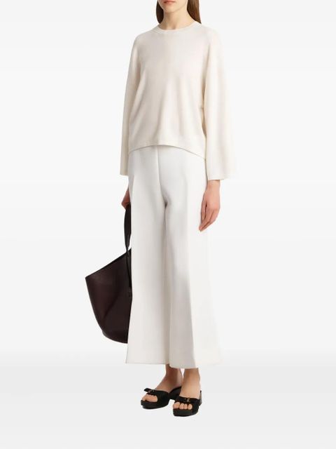 KHAITE wool crew-neck sweater - White