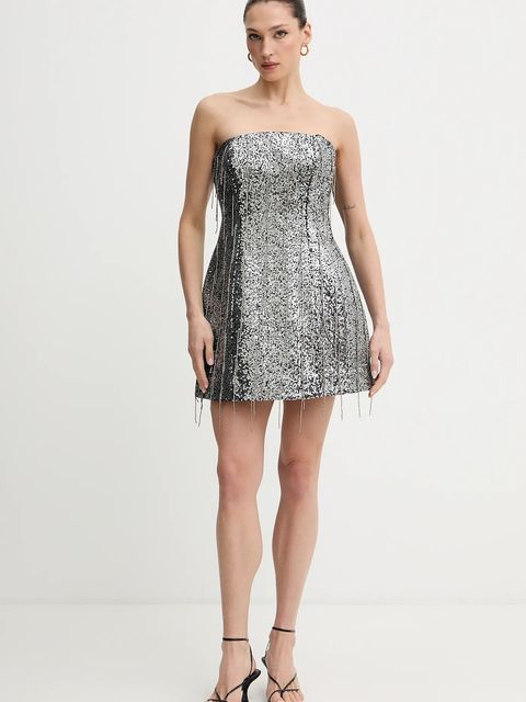 Bardot sukienka kolor czarny mini rozkloszowana 60099DB1 - zdjęcie produktu nr 2