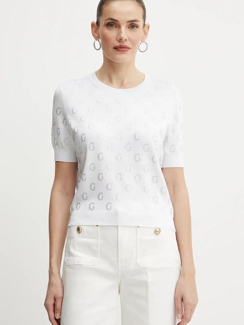 Guess t-shirt JASMINE damski kolor biały W5GR05 Z3D60 - zdjęcie produktu nr 1