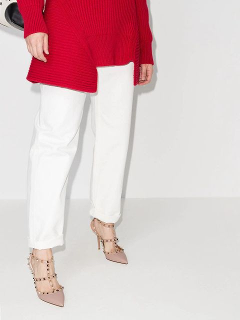 Valentino Garavani Rockstud 100mm caged pumps - Neutrals