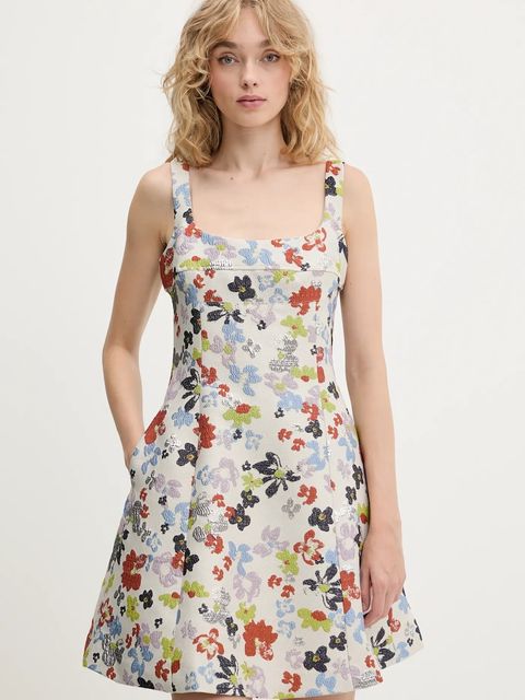 Stine Goya sukienka kolor szary mini rozkloszowana SG-PF25-D141-2269 - zdjęcie produktu nr 1