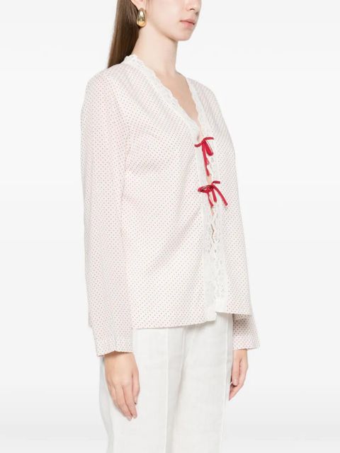 Posse Marlowe lace bows blouse - White - zdjęcie produktu nr 2