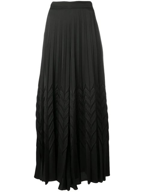 Blumarine chevron palazzo trousers - Black - zdjęcie produktu nr 1
