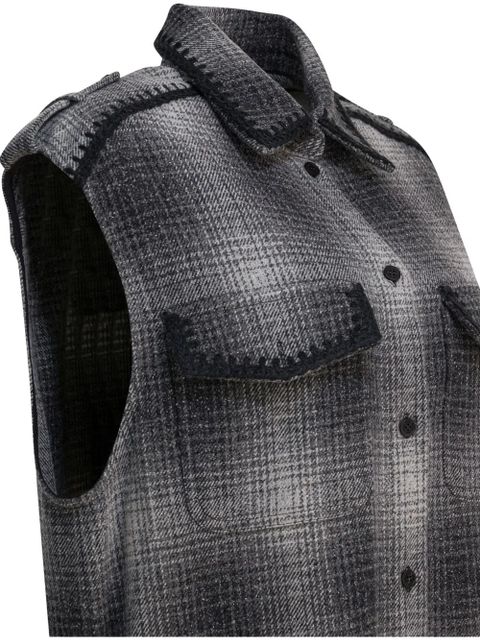 Golden Goose checked mini dress - Grey