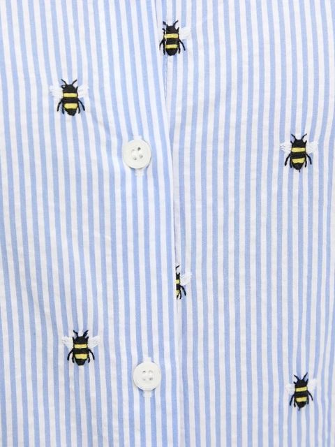 MC2 Saint Barth Brigitte bee-embroidered shirt - Blue